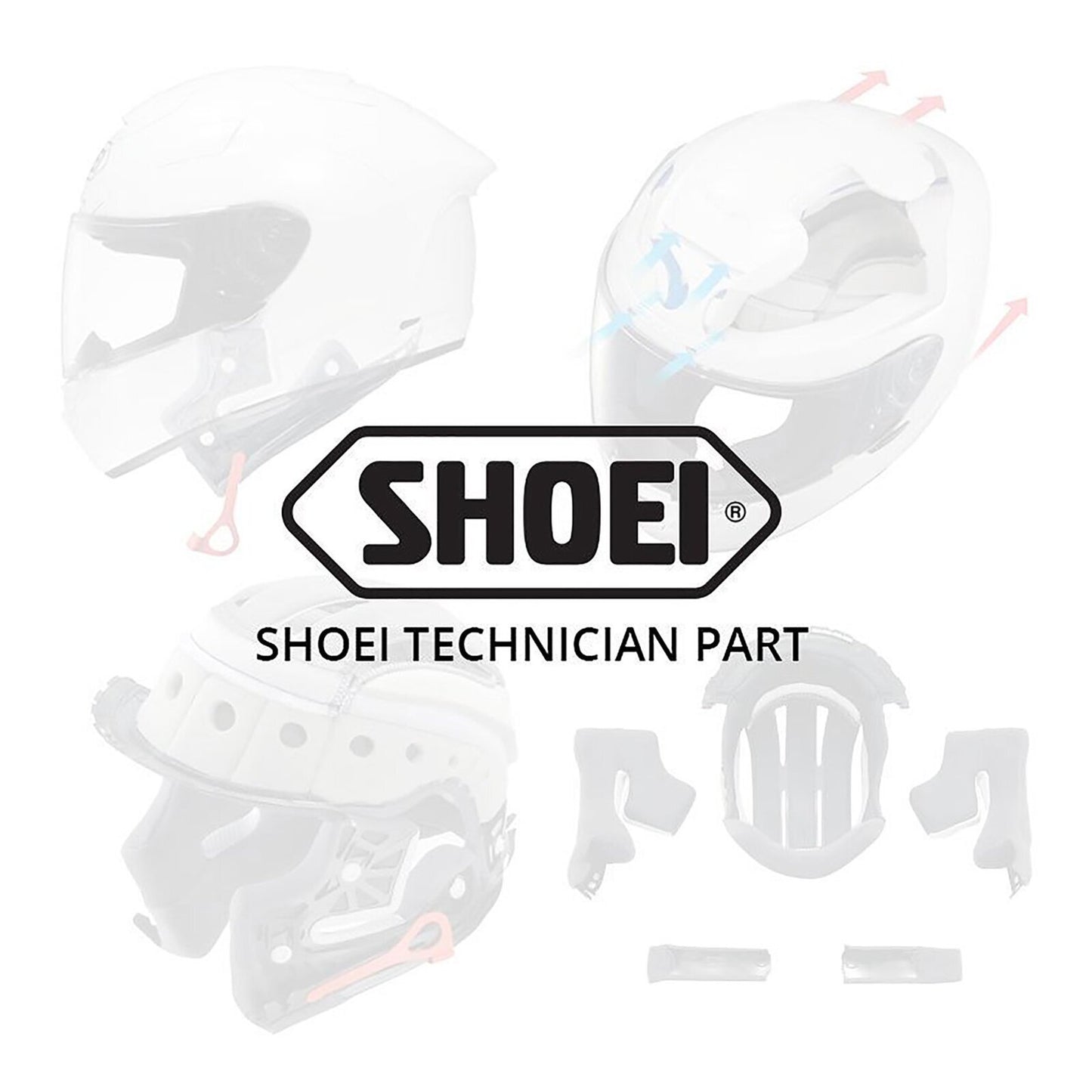 Shoei GT-Air Upper Air Intake - White